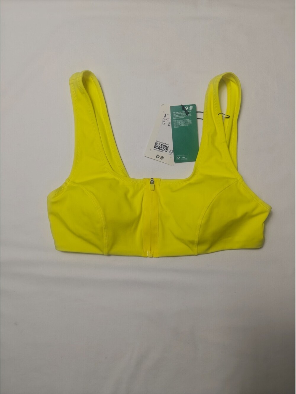 H&M Yellow Sport Bra NWT Size 10